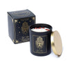 Candela "Good Luck" con Diaspro rosso profumo Patchouli e Arancia