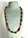 Collana in Onice nero e Corallo rosso