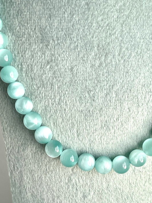 Collana in Larimar verde - Allegria - Acuisce le percezioni