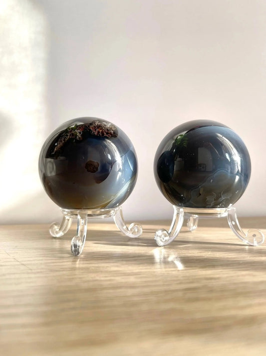 Sfera in Agata - Porta grande energia al corpo- Rafforza l'equilibrio emozionale-