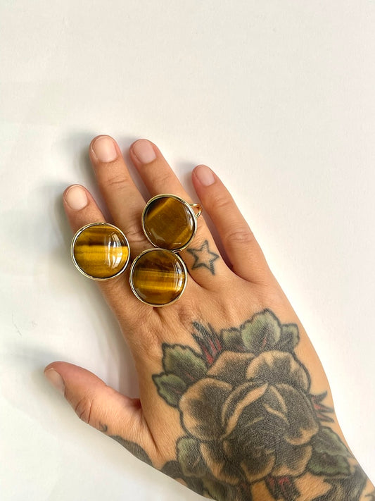 Anello Occhio di tigre - CONCENTRAZIONE - EQUILIBRIO - SICUREZZA