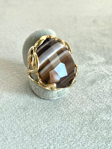 Anello con Agata - Porta grande energia al corpo- Rafforza l'equilibrio emozionale-