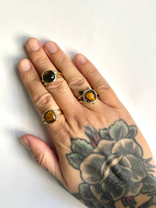 Anello con Occhio di tigre - CONCENTRAZIONE - EQUILIBRIO EMOTIVO - SICUREZZA