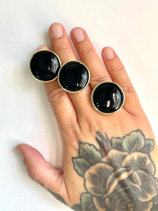 Anello con Onice - Maturità - Forza Fisica E Spirituale- Equilibrio