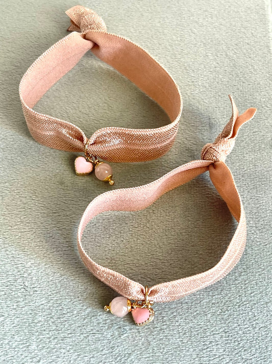 Bracciale "Mi amo" con Quarzo rosa