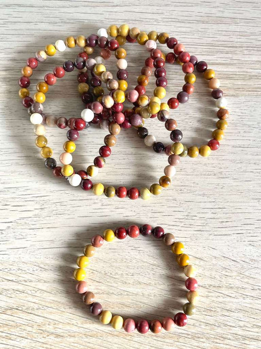 Bracciale in Mookaite - Promuove il cambiamento- Equilibrio emotivo - Ottimismo-
