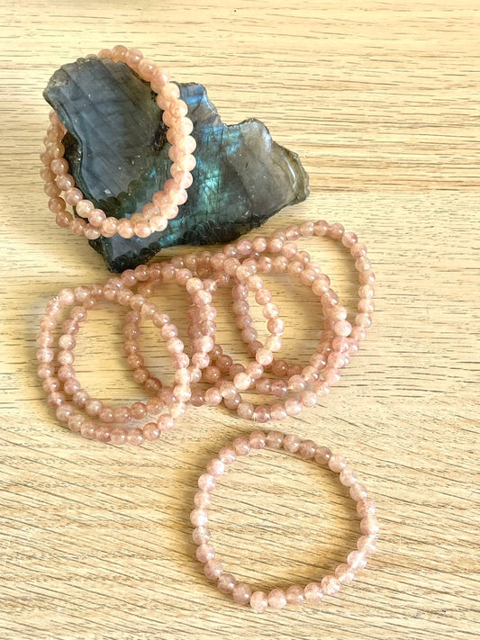 Bracciale in Quarzo fragola  - Buon umore