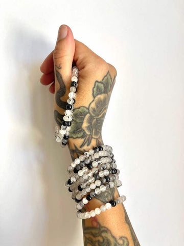 Bracciale in Quarzo tormalinato