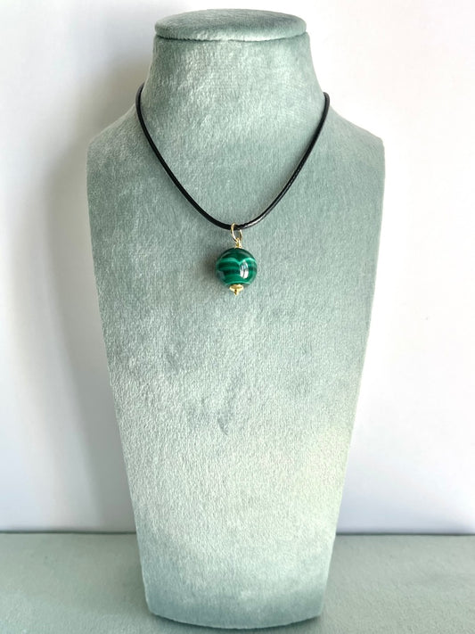 Ciondolo in Malachite - Purifica- Fa Riemergere Pensieri Rimossi