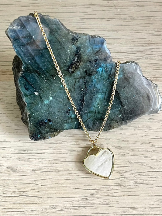 Ciondolo a cuore in Cristallo di rocca - Protezione Energetica - Cristallo Maestro