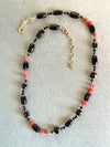 Collana in Onice nero e Corallo rosso