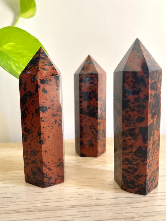 Obelisco in Ossidiana mogano - Energia Fisica - Protezione