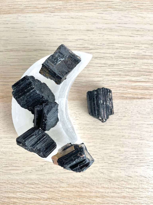 Tormalina nera Grezza, Burattata e Pietre del sollievo - Protezione energetica - Neutralizza i campi magnetici nocivi