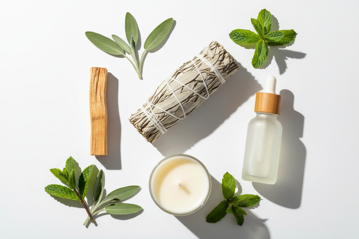 CANDELE - OLI ESSENZIALI - INCENSI - SMUDGE - PALO SANTO