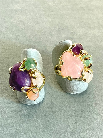 Anello con pietre naturali  2 varianti