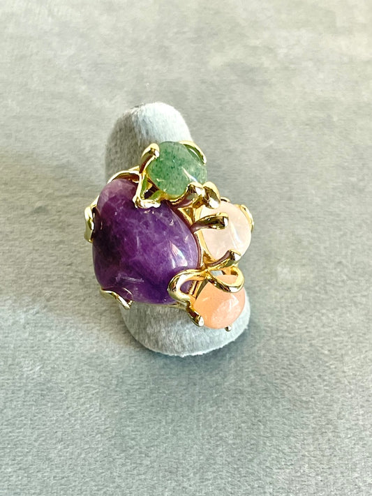 Anello con pietre naturali  2 varianti