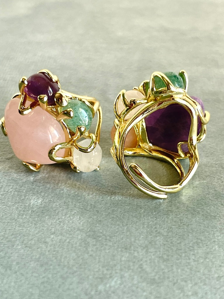 Anello con pietre naturali  2 varianti