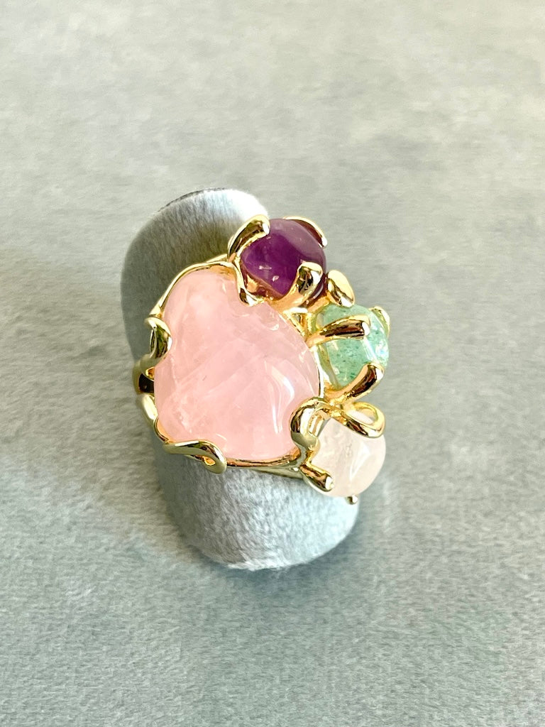 Anello con pietre naturali  2 varianti