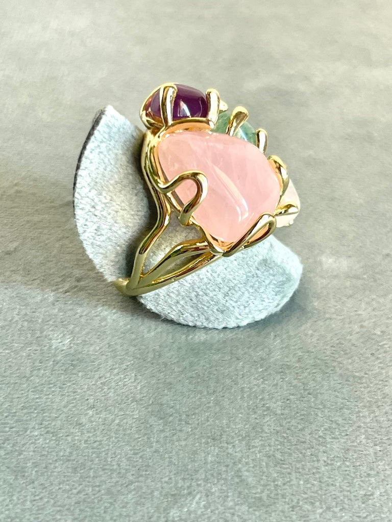 Anello con pietre naturali  2 varianti