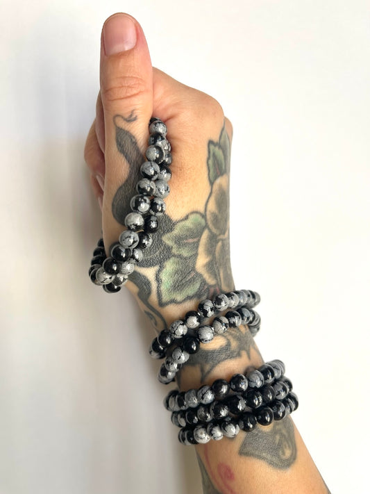 Bracciale in Ossidiana  - Energia - Protezione energetica - 2 varianti