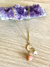Ciondolo Moon - Pietra di Luna - Selenite - Madreperla -