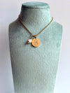 Collana new born con quarzo rosa o angelite