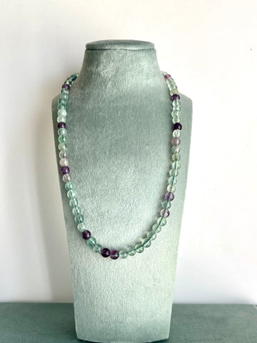 Collana in Fluorite - Arricchimento Psichico E Spirituale-