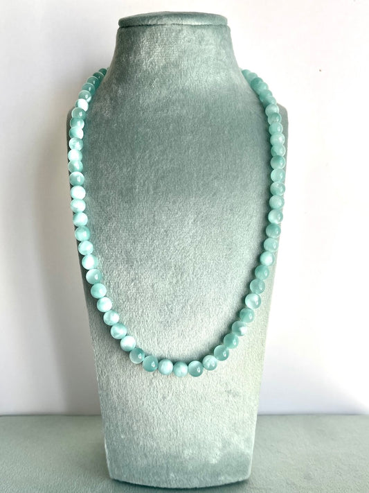 Collana in Larimar verde - Allegria - Acuisce le percezioni