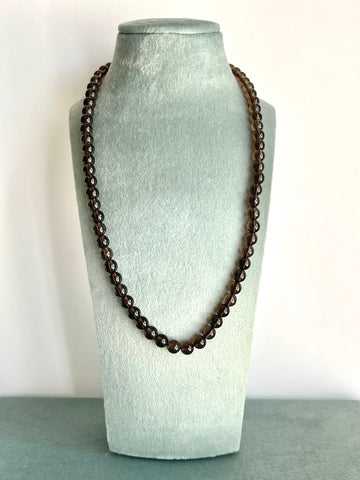 Collana in Quarzo fumè - Forte Scudo Protettivo- Assorbe Energie Accumulate