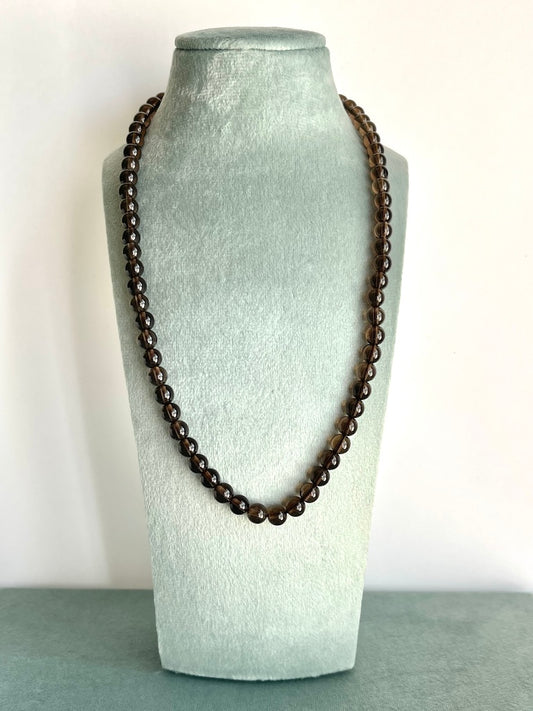 Collana in Quarzo fumè - Forte Scudo Protettivo- Assorbe Energie Accumulate