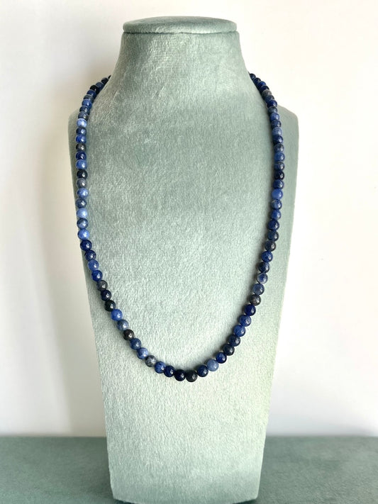 Collana in Sodalite - Ricerca della verità- Aiuta nella comunicazione
