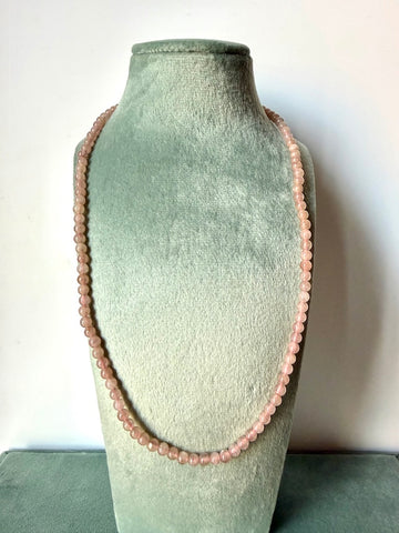 Collana in quarzo rosa - Gioia e luce interiore