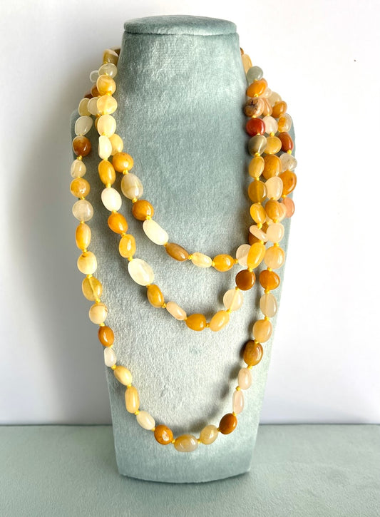 Collana lunga in Calcite  - Autostima - Stabilità