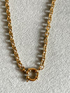 Collana con moschettone tondo