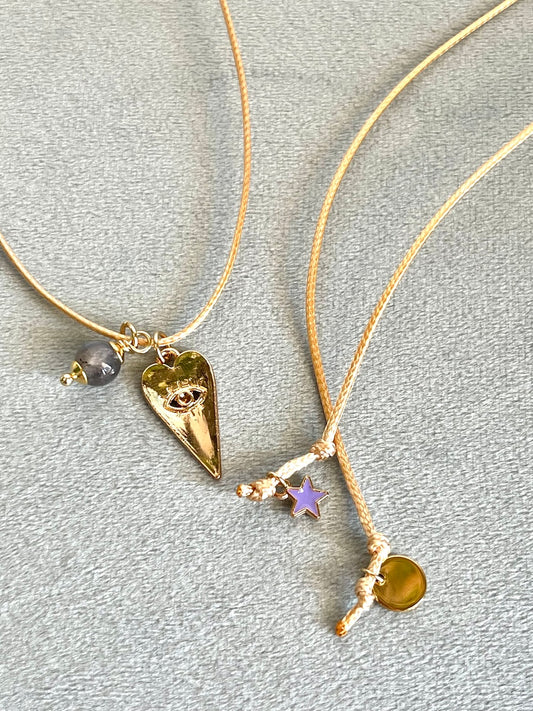 Collana di intenti "Vista interiore" con Labradorite