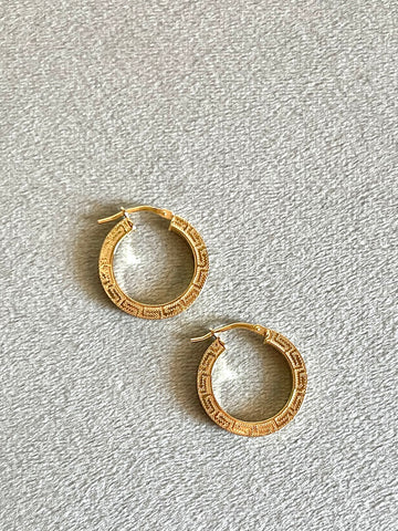 Orecchini a cerchio GRECA
