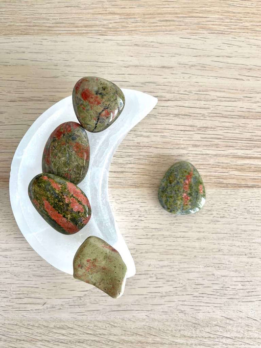 Unakite - burattata, grezza, uova-  Bilancia le emozioni- Allevia lo stress