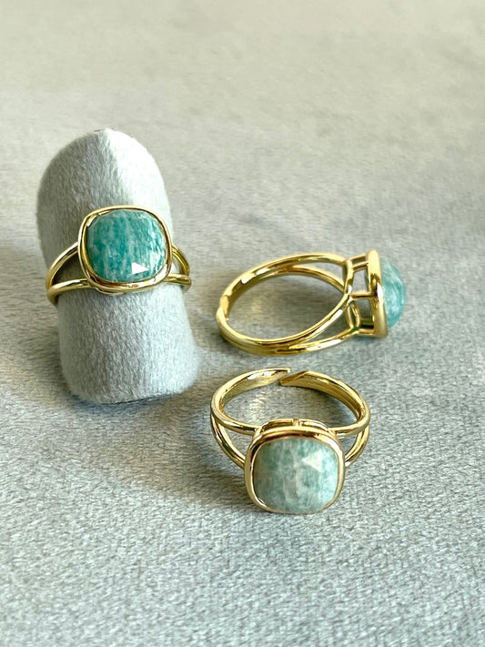 Anello con Amazzonite - Pietra della speranza