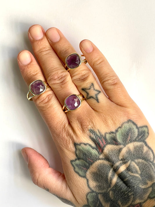 Anello con Ametista - Relax - Allenta le tensioni - Concentrazione