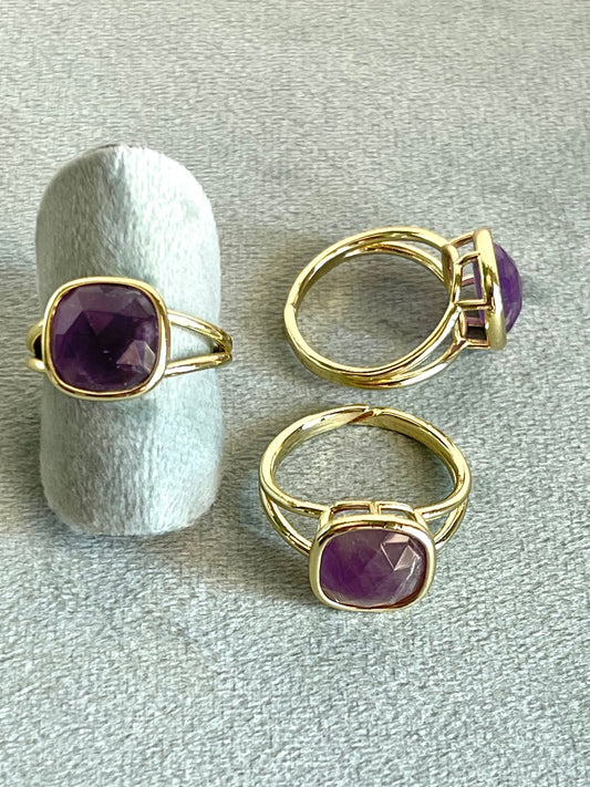 Anello con Ametista - Relax - Allenta le tensioni - Concentrazione