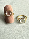 Anello con cristallo di rocca - pietra della chierezza