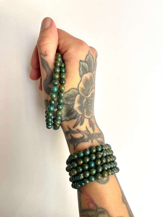 Bracciale in Crisocolla - Equilibrio - Riduce lo stress-