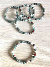 Bracciale in Eliotropio (Diaspro sanguigno) - Equlibrio- Rinnovamento spirituale