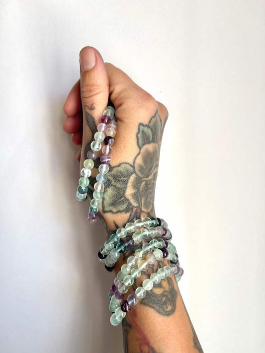 Bracciale in Fluorite - Arricchimento psichico e spirituale-