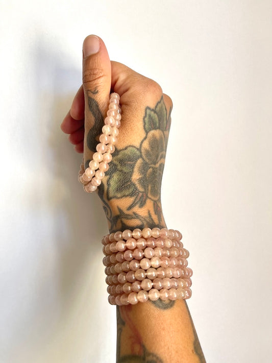 Bracciale in Quarzo fragola  - Buon umore