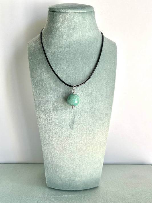 Ciondolo in Amazzonite - Chiarezza Sul Proprio Destino - Pietra Della Speranza - (qualità prima scelta)