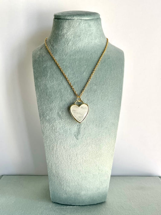 Ciondolo a cuore in Cristallo di rocca - Protezione Energetica - Cristallo Maestro