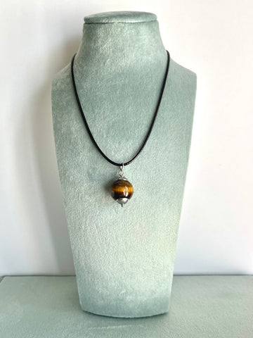 Pendente in Occhio di Tigre - CONCENTRAZIONE - EQUILIBRIO EMOTIVO - SICUREZZA