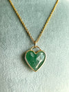 Ciondolo a cuore in Avventurina  - Abbondanza - Equilibrio psicofisico - Guarigione interiore