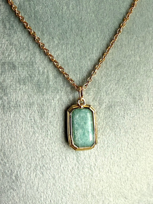 Ciondolo in Amazzonite Collezione Cherché - Pietra della speranza